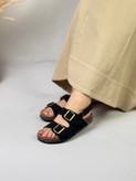 صندل زنانه زارا چوب پنبه